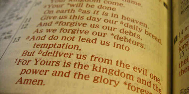 Lord's prayer in Bible