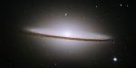 SOMBRERO GALAXY (M104) PHOTOGRAPHED BY HUBBLE SPACE TELESCOPE (HST)