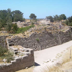 Walls of ancient Troy