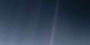 Earth as a pale blue dot