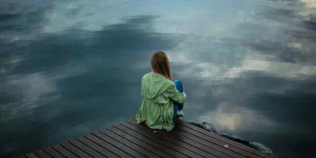 Solitary woman