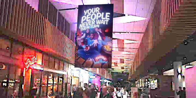 Advertising in shopping mall